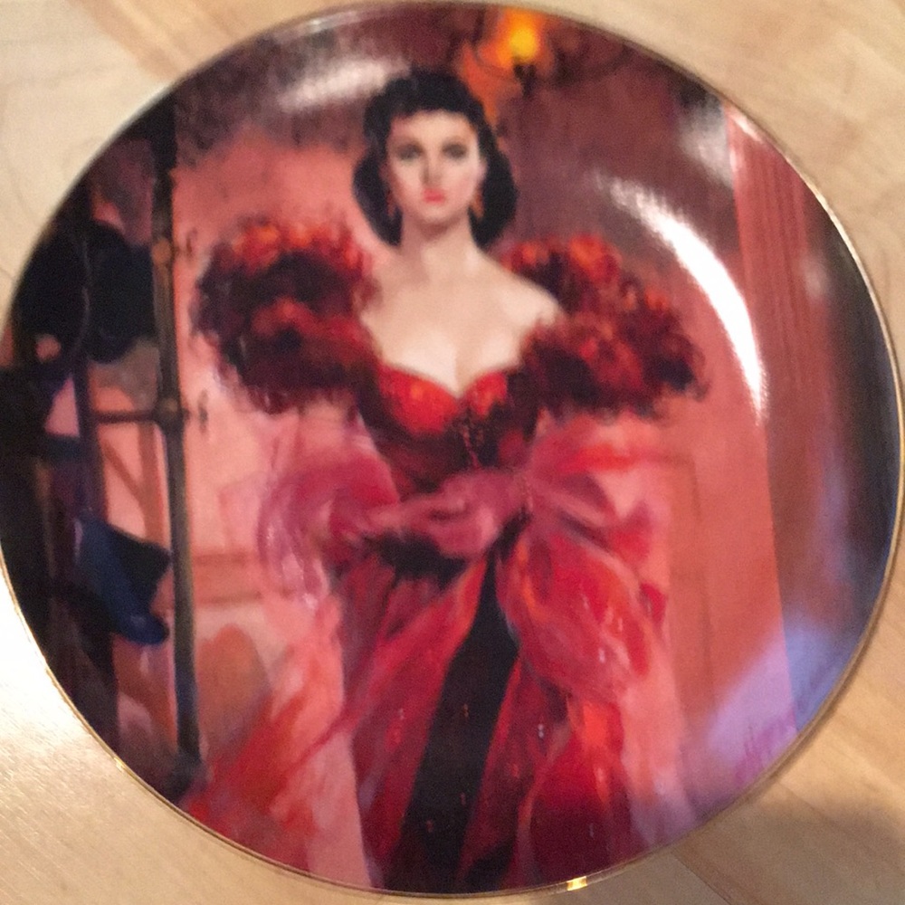 Scarlett’s Resolve Gone With the Wind Golden 50th Anniversary china # 8602G